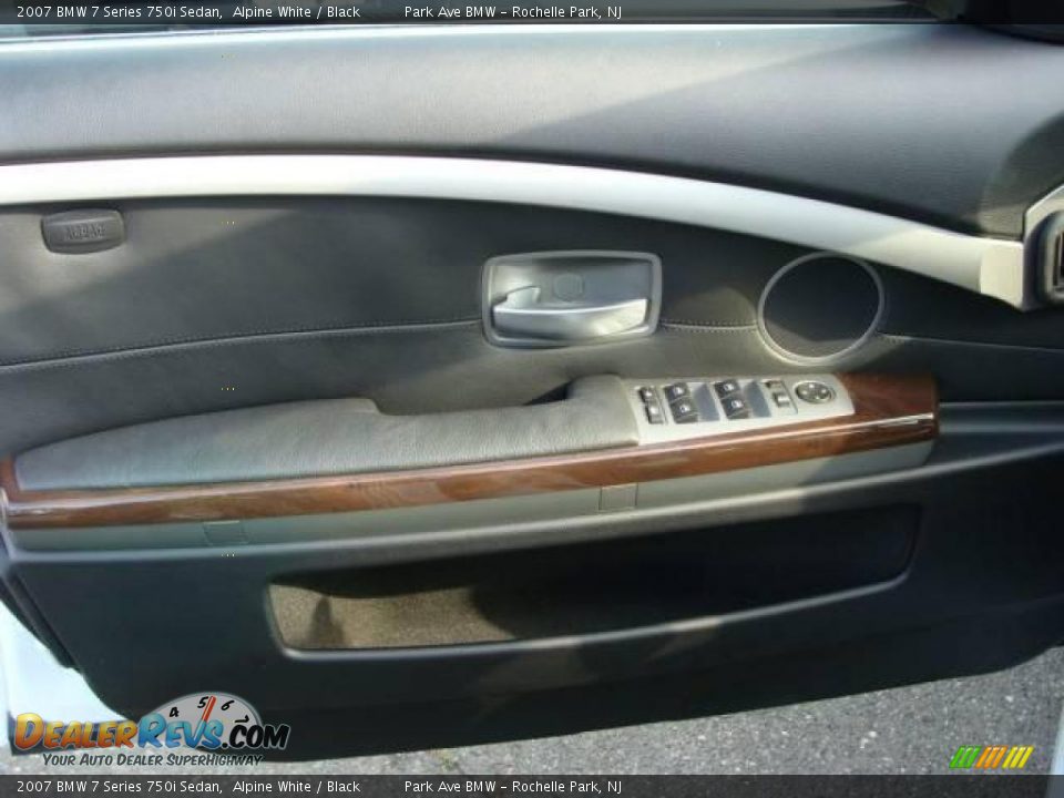 2007 BMW 7 Series 750i Sedan Alpine White / Black Photo #9