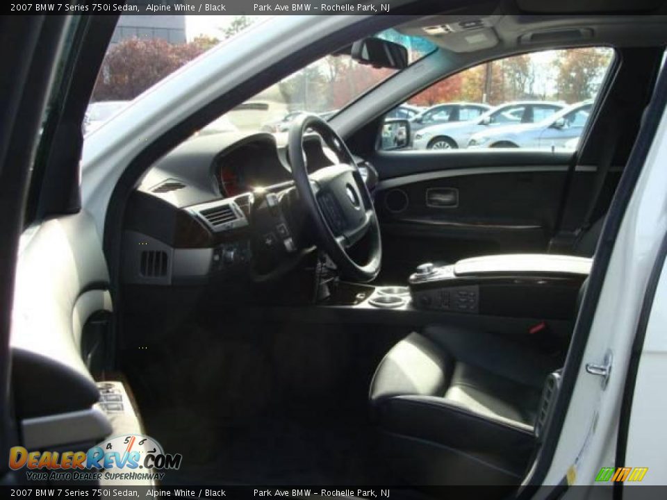 2007 BMW 7 Series 750i Sedan Alpine White / Black Photo #10