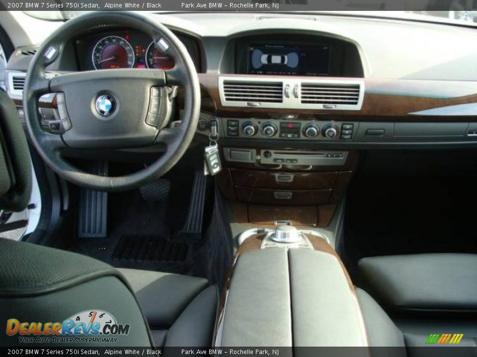 2007 BMW 7 Series 750i Sedan Alpine White / Black Photo #12