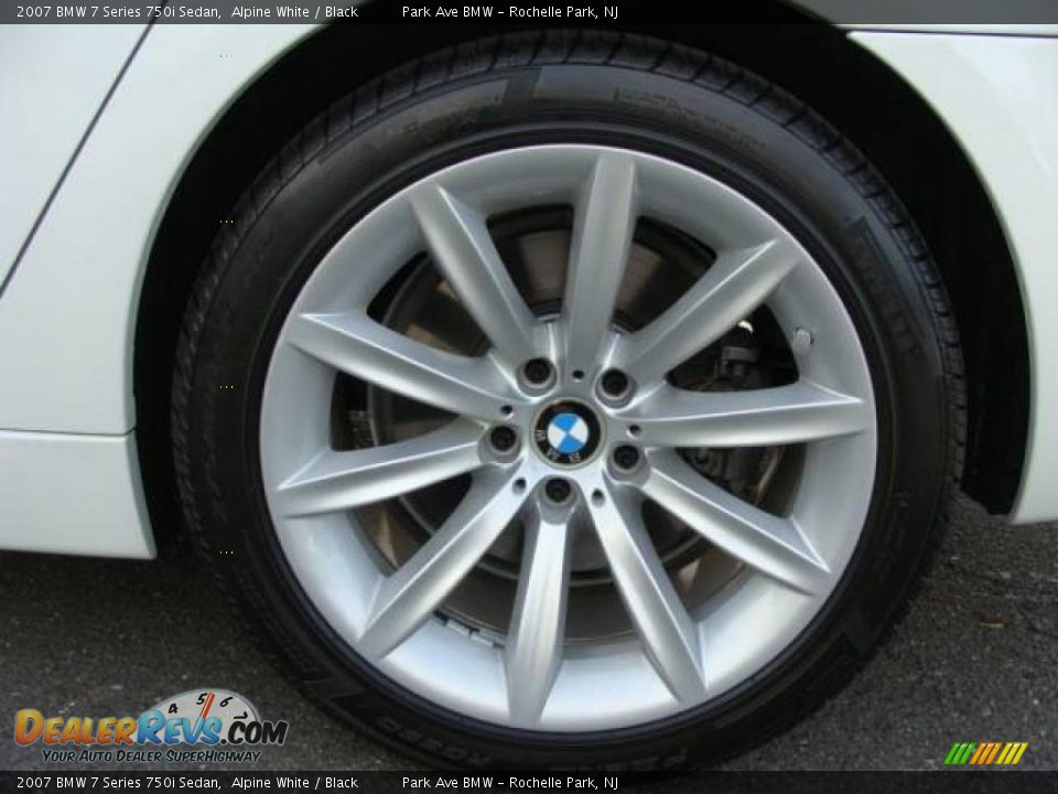 2007 BMW 7 Series 750i Sedan Alpine White / Black Photo #23