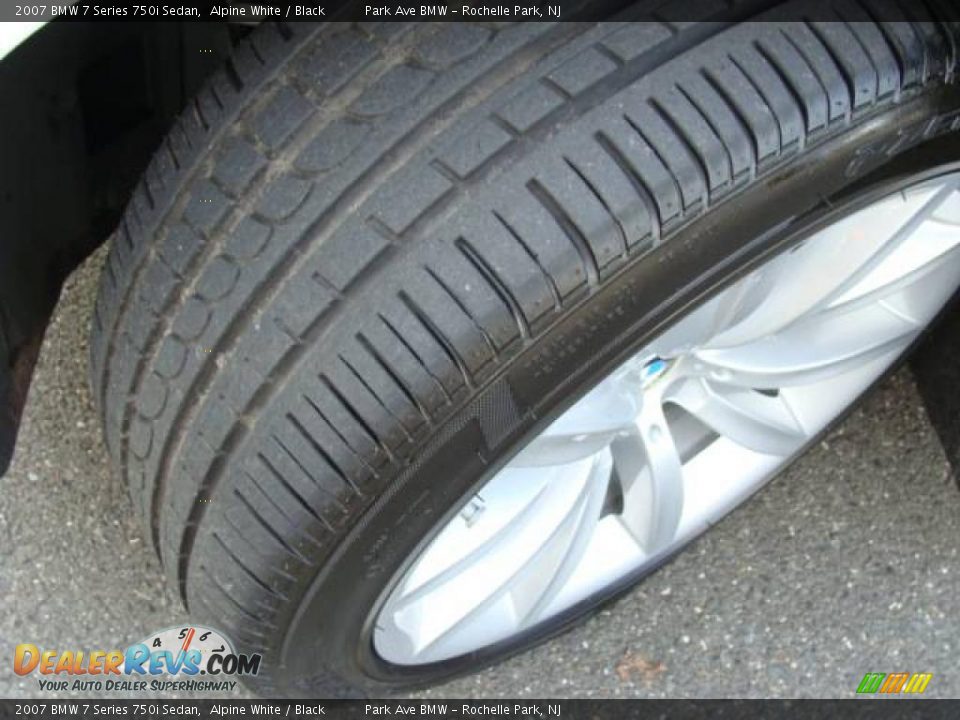 2007 BMW 7 Series 750i Sedan Alpine White / Black Photo #24
