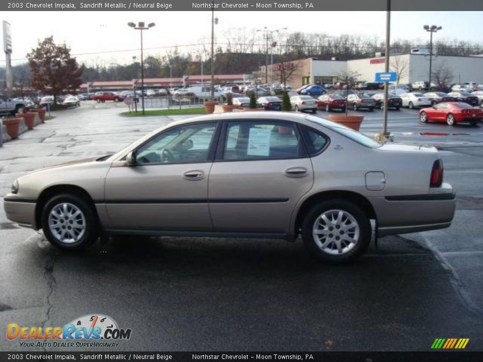 2003 Chevrolet Impala Sandrift Metallic / Neutral Beige Photo #6