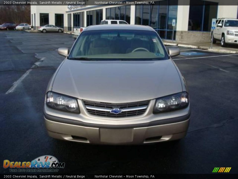 2003 Chevrolet Impala Sandrift Metallic / Neutral Beige Photo #8