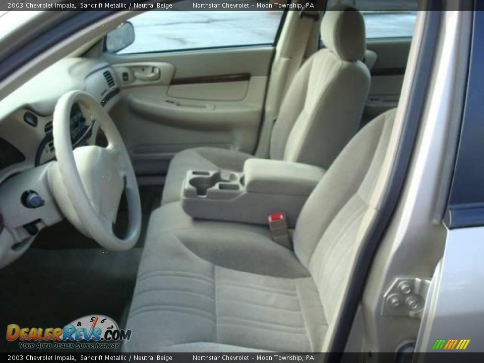 2003 Chevrolet Impala Sandrift Metallic / Neutral Beige Photo #10