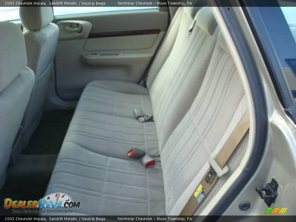 2003 Chevrolet Impala Sandrift Metallic / Neutral Beige Photo #11