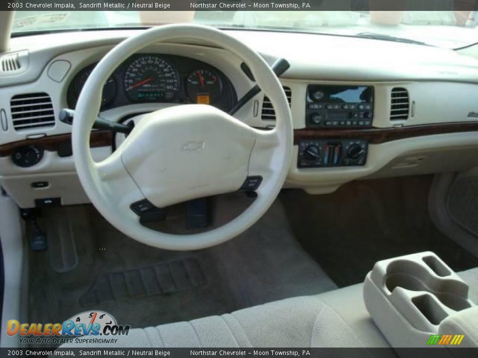 2003 Chevrolet Impala Sandrift Metallic / Neutral Beige Photo #12