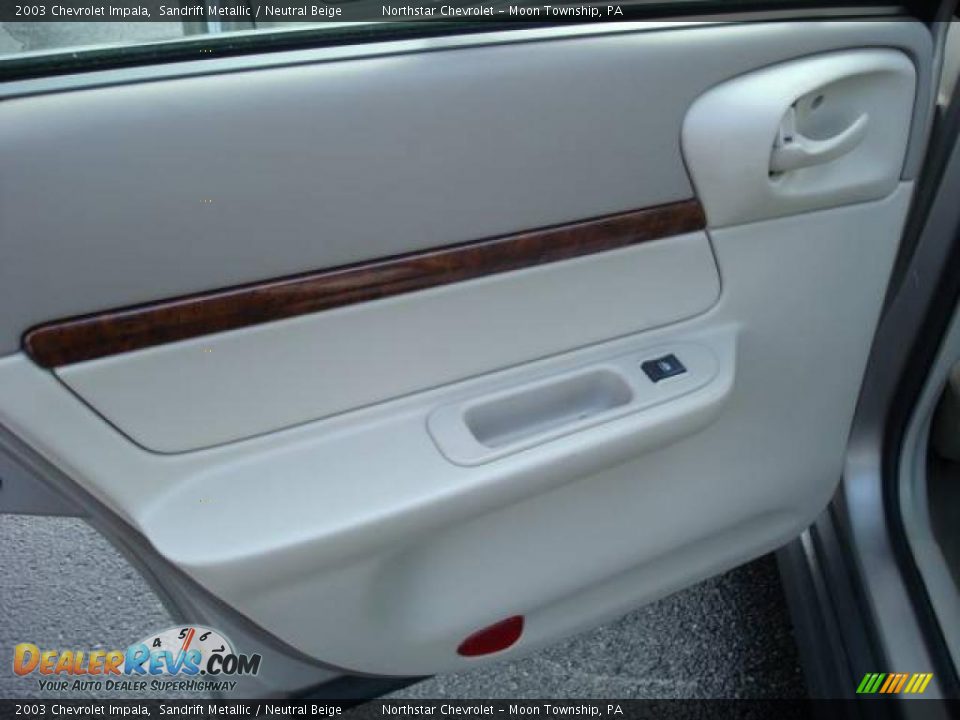 2003 Chevrolet Impala Sandrift Metallic / Neutral Beige Photo #13