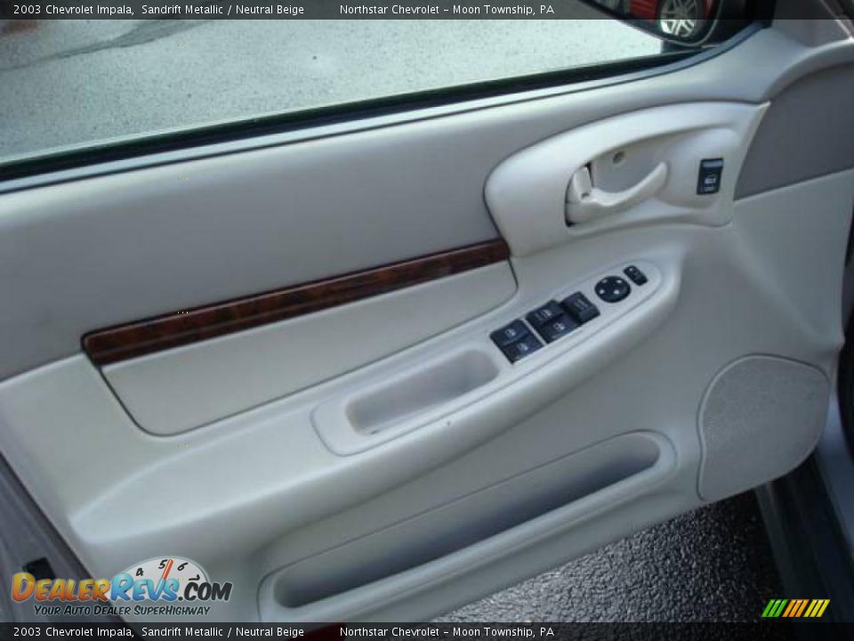 2003 Chevrolet Impala Sandrift Metallic / Neutral Beige Photo #14