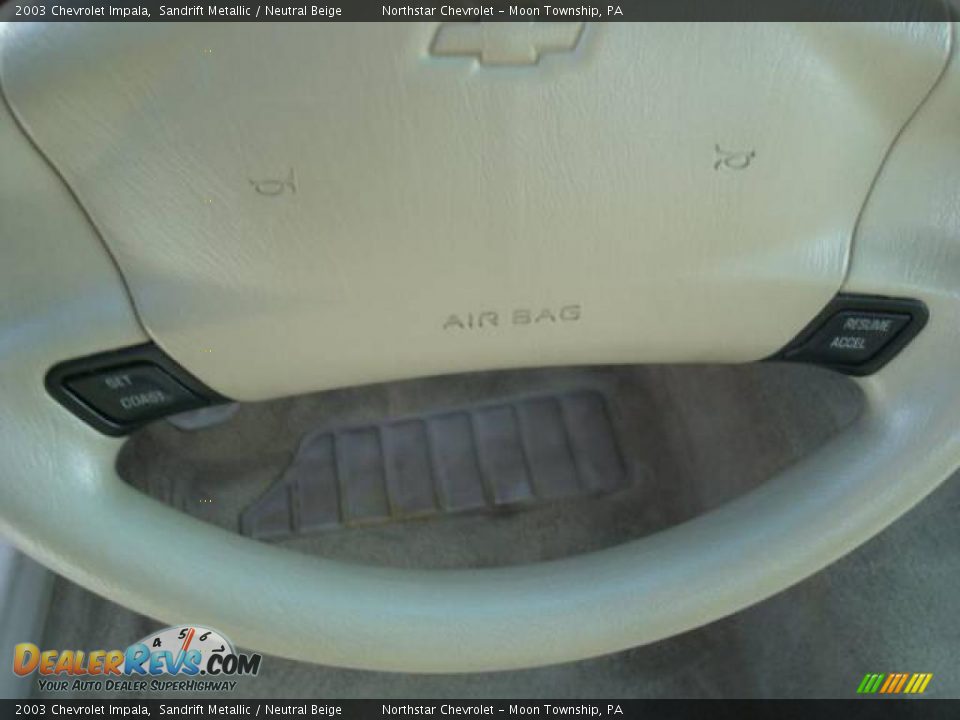 2003 Chevrolet Impala Sandrift Metallic / Neutral Beige Photo #16