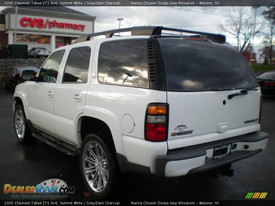 2005 Chevrolet Tahoe Z71 4x4 Summit White / Gray/Dark Charcoal Photo #10