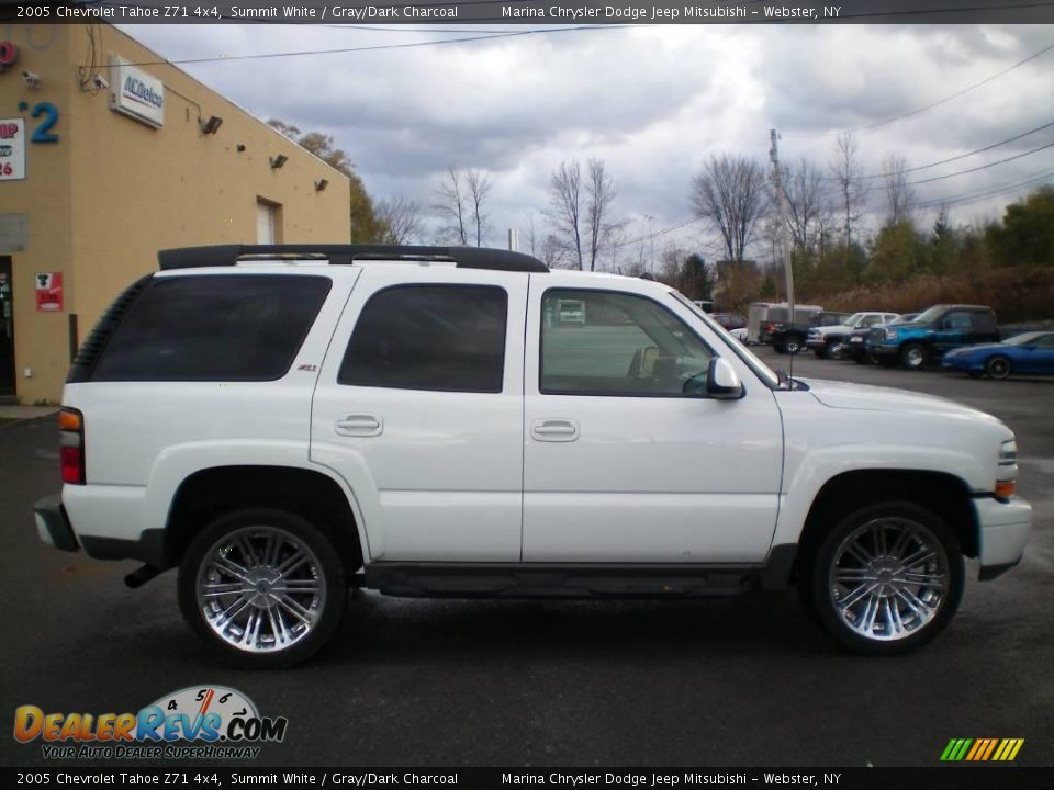 2005 Chevrolet Tahoe Z71 4x4 Summit White / Gray/Dark Charcoal Photo #13