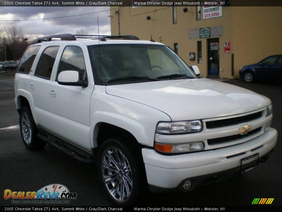 2005 Chevrolet Tahoe Z71 4x4 Summit White / Gray/Dark Charcoal Photo #14