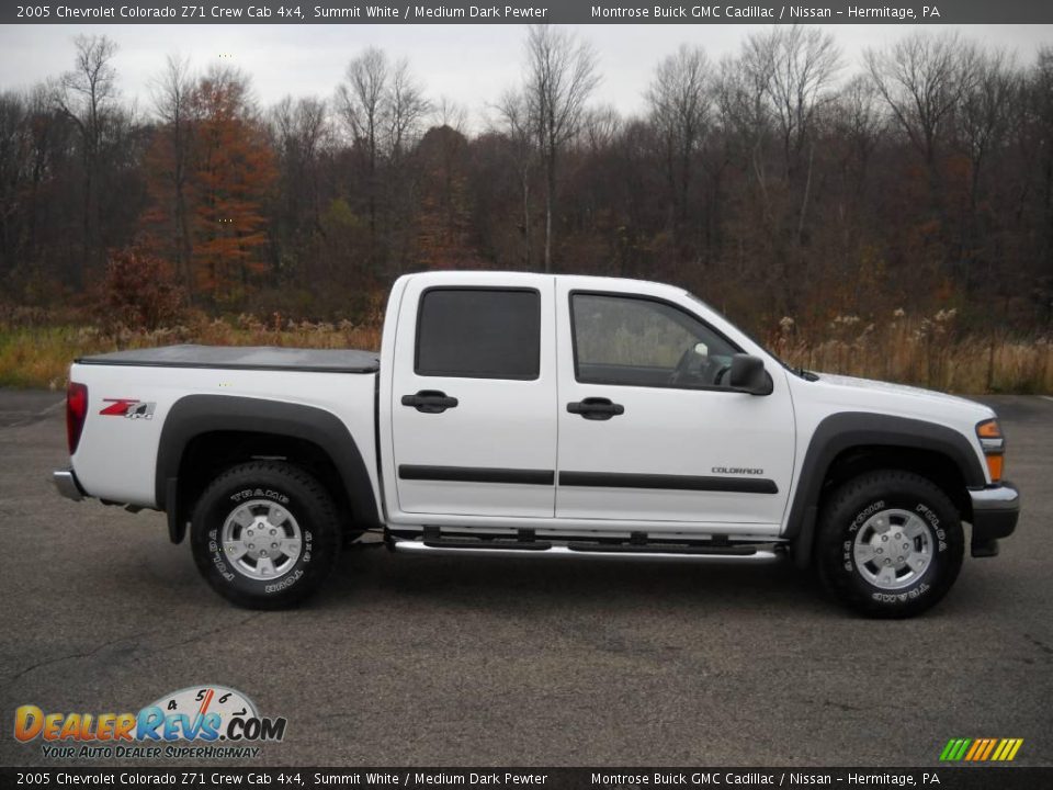 2005 Chevrolet Colorado Z71 Crew Cab 4x4 Summit White / Medium Dark Pewter Photo #1