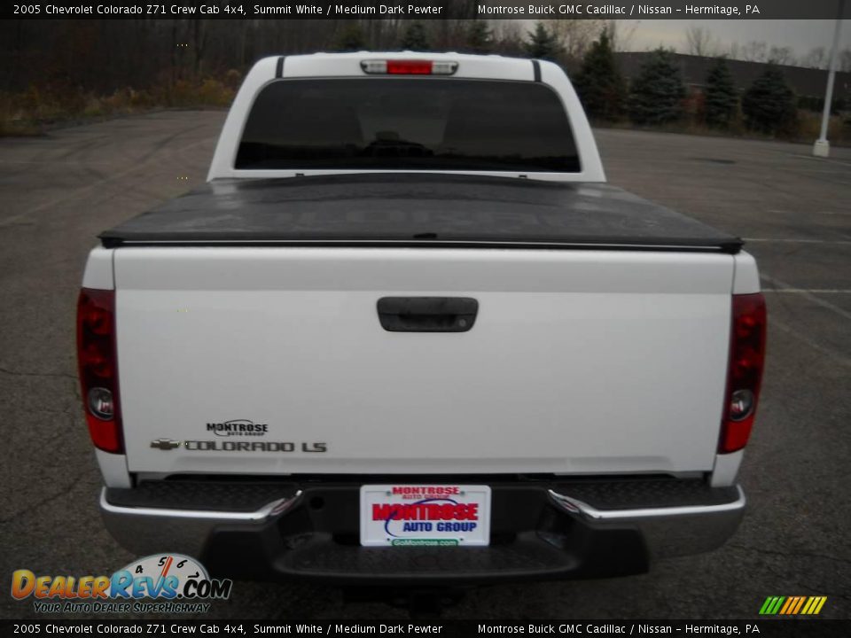 2005 Chevrolet Colorado Z71 Crew Cab 4x4 Summit White / Medium Dark Pewter Photo #4