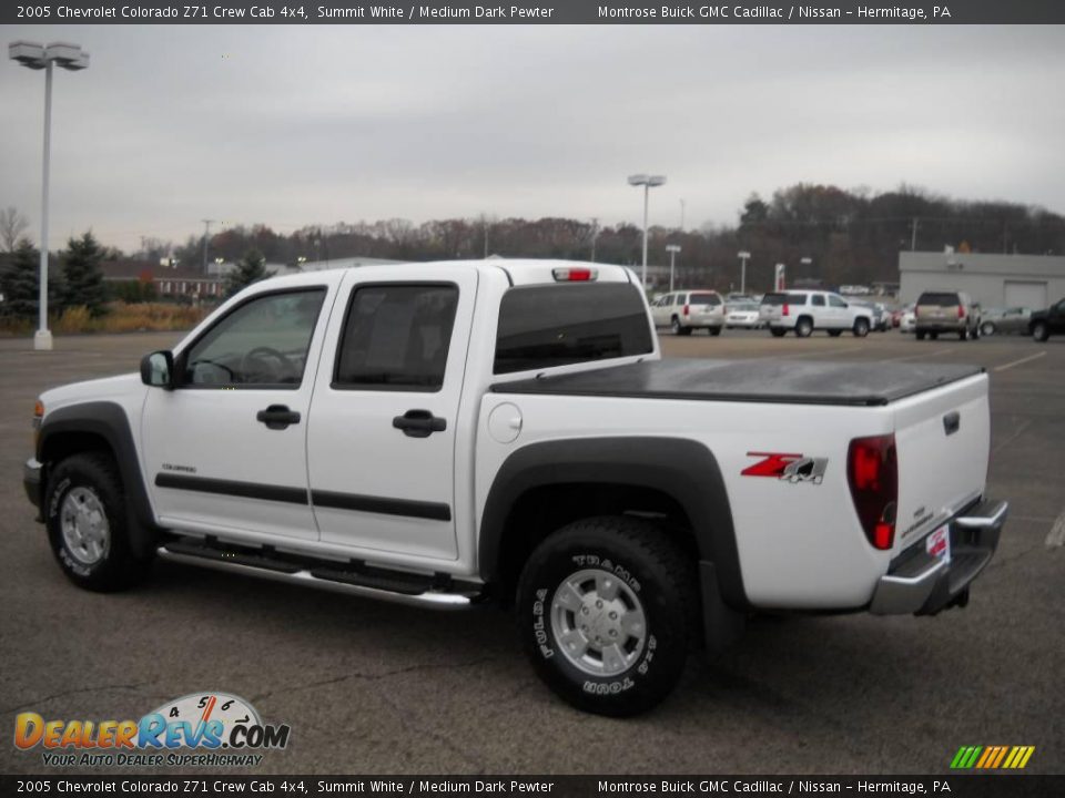 2005 Chevrolet Colorado Z71 Crew Cab 4x4 Summit White / Medium Dark Pewter Photo #6