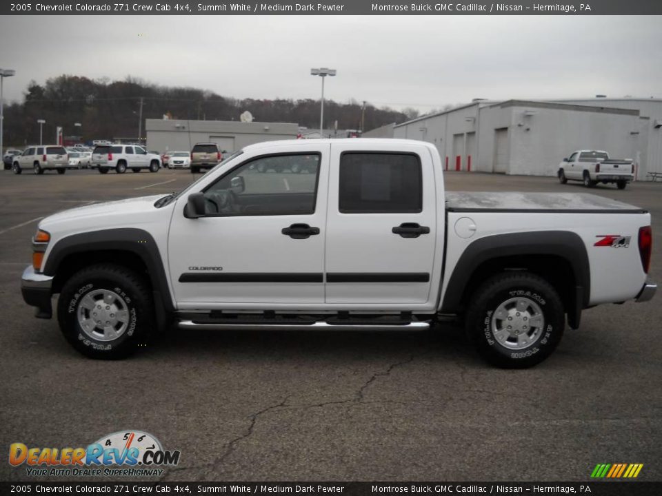 2005 Chevrolet Colorado Z71 Crew Cab 4x4 Summit White / Medium Dark Pewter Photo #7