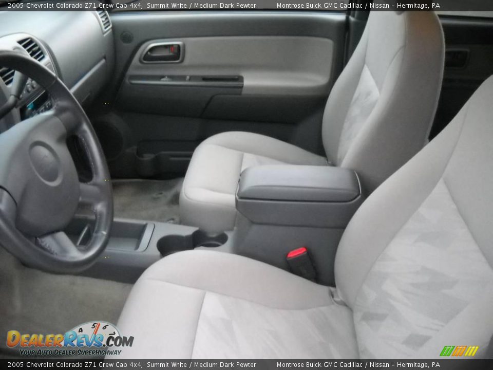 2005 Chevrolet Colorado Z71 Crew Cab 4x4 Summit White / Medium Dark Pewter Photo #10