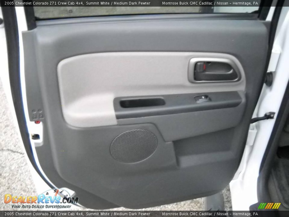 2005 Chevrolet Colorado Z71 Crew Cab 4x4 Summit White / Medium Dark Pewter Photo #12