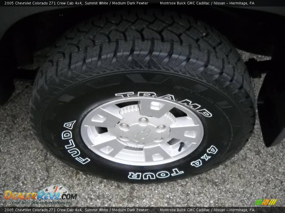 2005 Chevrolet Colorado Z71 Crew Cab 4x4 Summit White / Medium Dark Pewter Photo #15