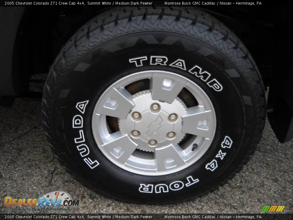 2005 Chevrolet Colorado Z71 Crew Cab 4x4 Summit White / Medium Dark Pewter Photo #16