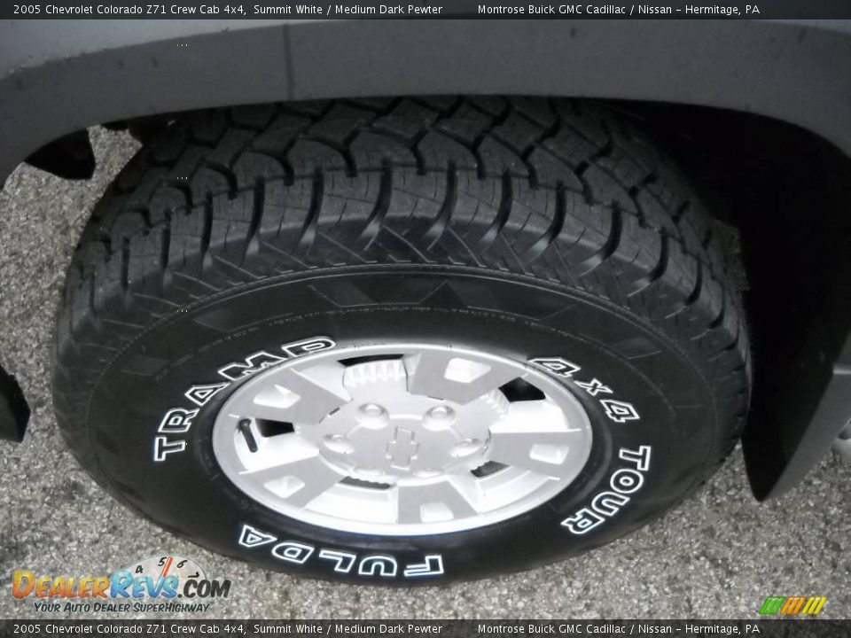 2005 Chevrolet Colorado Z71 Crew Cab 4x4 Summit White / Medium Dark Pewter Photo #18