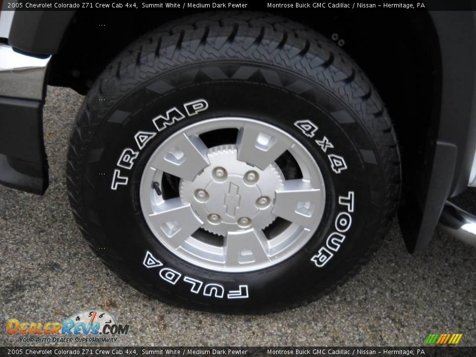 2005 Chevrolet Colorado Z71 Crew Cab 4x4 Summit White / Medium Dark Pewter Photo #19