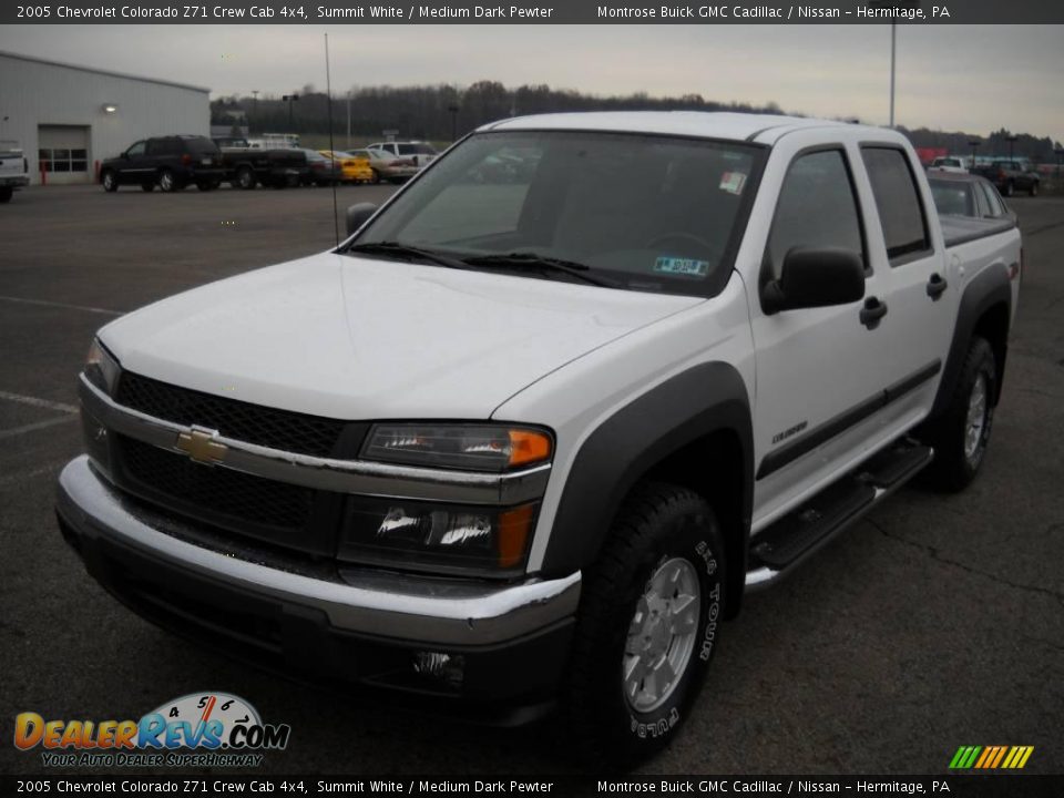 2005 Chevrolet Colorado Z71 Crew Cab 4x4 Summit White / Medium Dark Pewter Photo #21