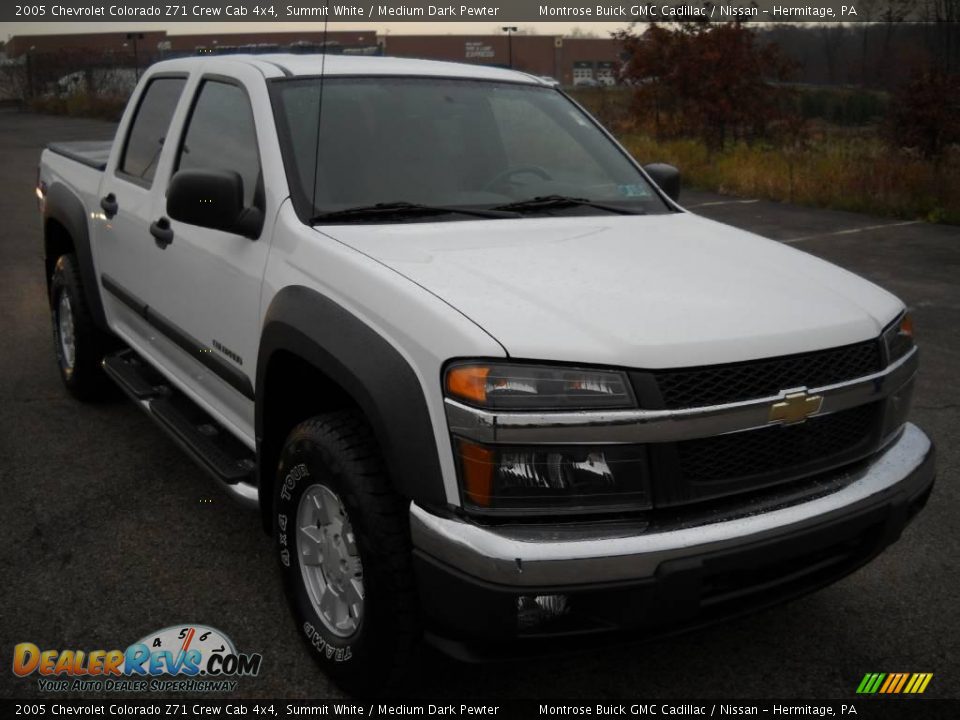 2005 Chevrolet Colorado Z71 Crew Cab 4x4 Summit White / Medium Dark Pewter Photo #23