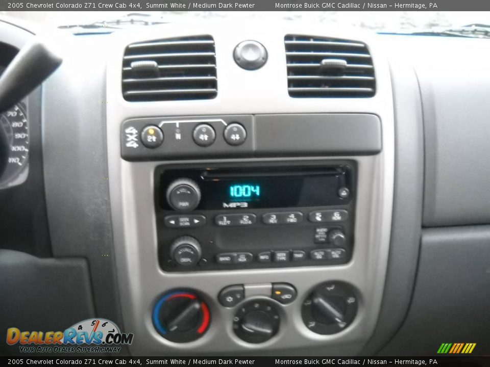 2005 Chevrolet Colorado Z71 Crew Cab 4x4 Summit White / Medium Dark Pewter Photo #27