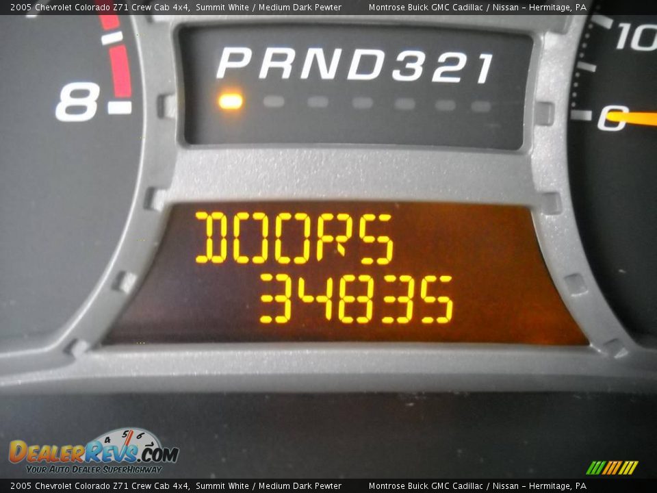 2005 Chevrolet Colorado Z71 Crew Cab 4x4 Summit White / Medium Dark Pewter Photo #30