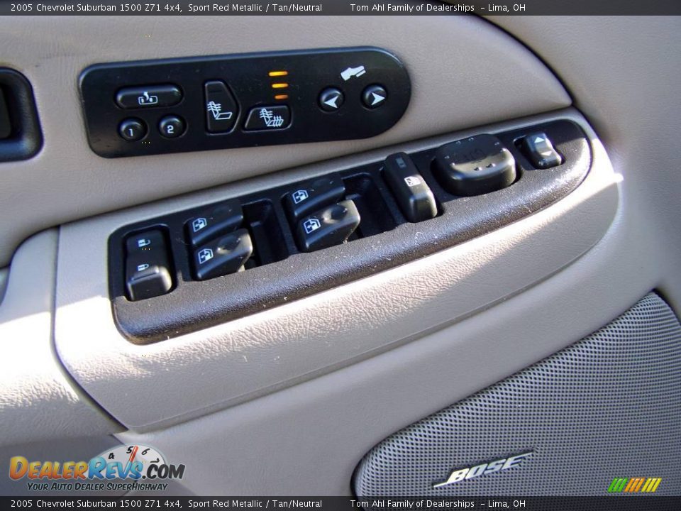 2005 Chevrolet Suburban 1500 Z71 4x4 Sport Red Metallic / Tan/Neutral Photo #10