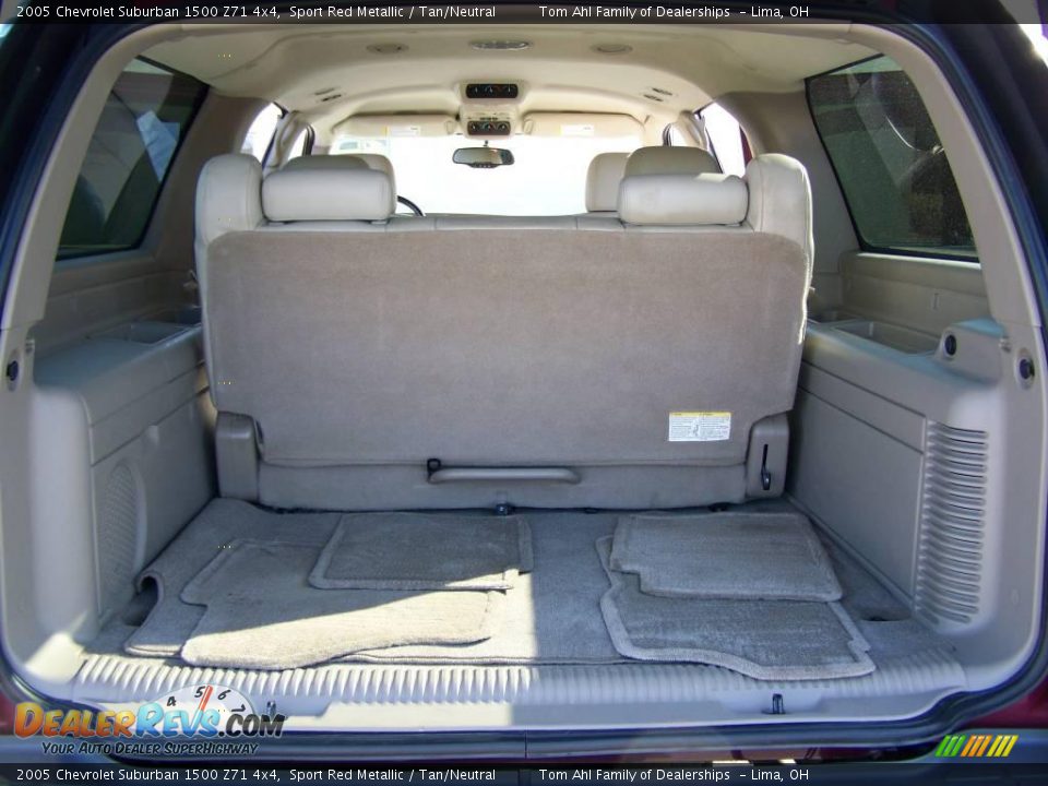 2005 Chevrolet Suburban 1500 Z71 4x4 Sport Red Metallic / Tan/Neutral Photo #12