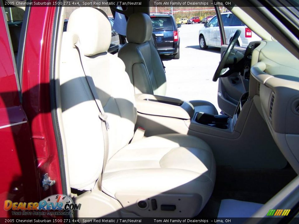 2005 Chevrolet Suburban 1500 Z71 4x4 Sport Red Metallic / Tan/Neutral Photo #14