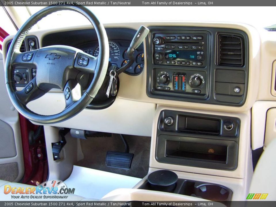 2005 Chevrolet Suburban 1500 Z71 4x4 Sport Red Metallic / Tan/Neutral Photo #16