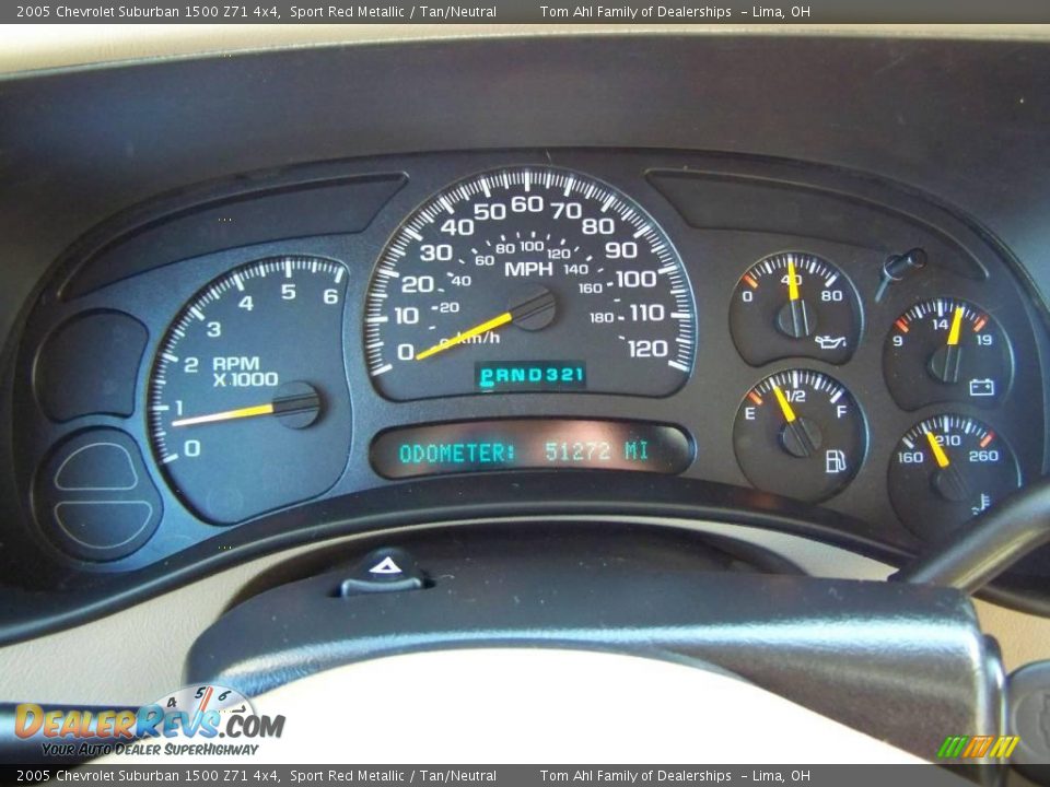 2005 Chevrolet Suburban 1500 Z71 4x4 Sport Red Metallic / Tan/Neutral Photo #18