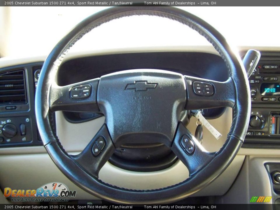 2005 Chevrolet Suburban 1500 Z71 4x4 Sport Red Metallic / Tan/Neutral Photo #19