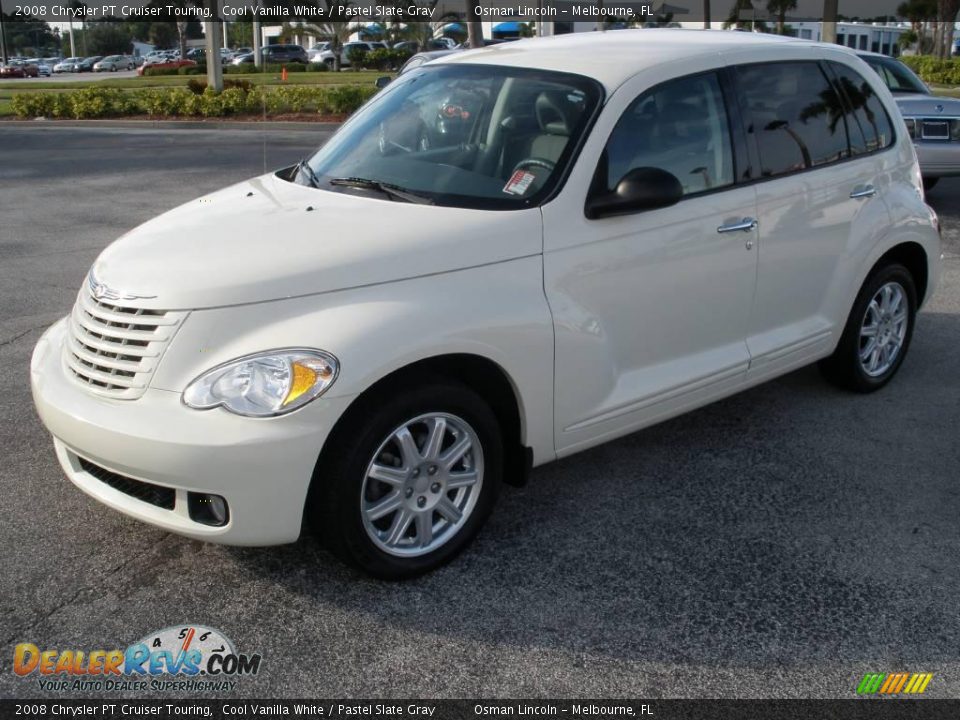 2008 Chrysler PT Cruiser Touring Cool Vanilla White / Pastel Slate Gray Photo #3