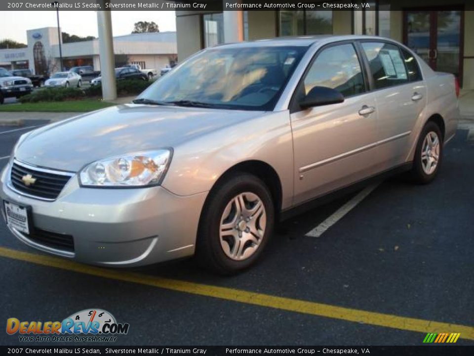 2007 Chevrolet Malibu LS Sedan Silverstone Metallic / Titanium Gray Photo #1