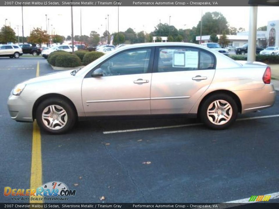 2007 Chevrolet Malibu LS Sedan Silverstone Metallic / Titanium Gray Photo #2
