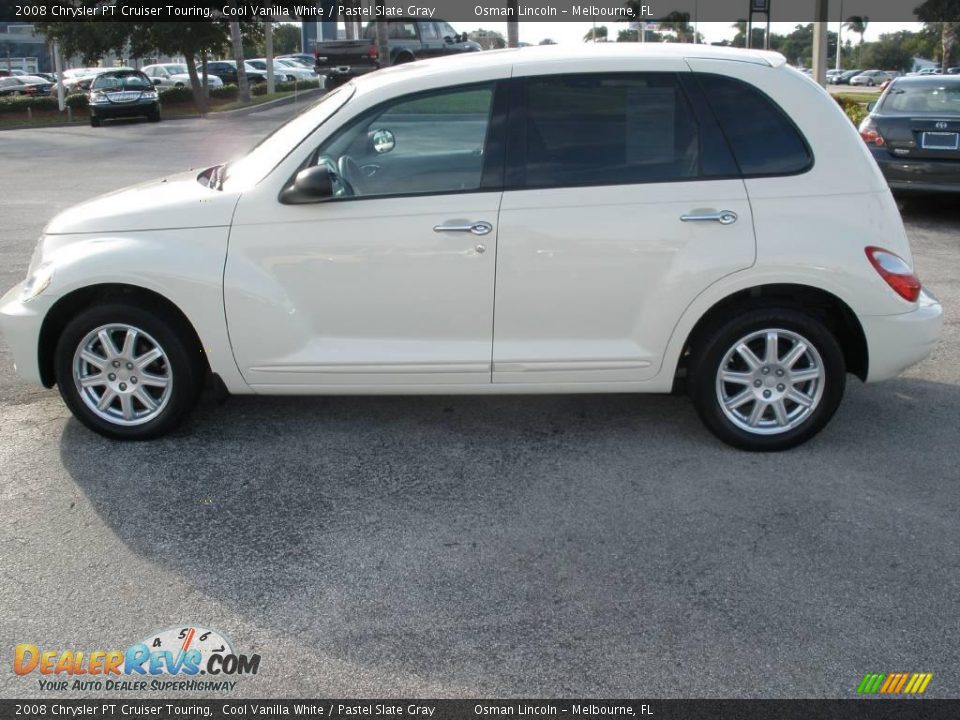 2008 Chrysler PT Cruiser Touring Cool Vanilla White / Pastel Slate Gray Photo #4
