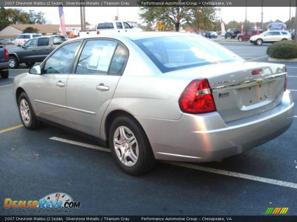 2007 Chevrolet Malibu LS Sedan Silverstone Metallic / Titanium Gray Photo #3