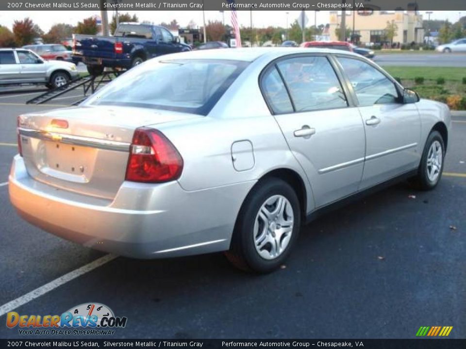 2007 Chevrolet Malibu LS Sedan Silverstone Metallic / Titanium Gray Photo #5