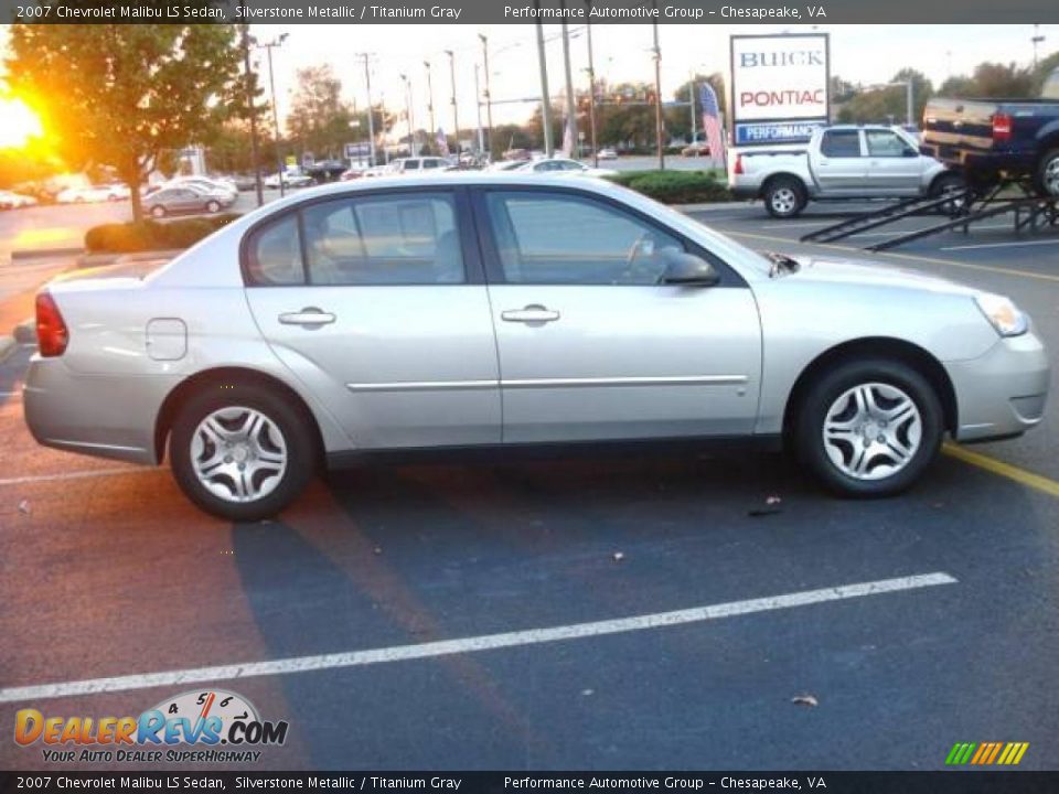 2007 Chevrolet Malibu LS Sedan Silverstone Metallic / Titanium Gray Photo #6