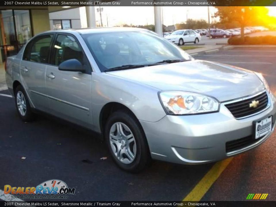 2007 Chevrolet Malibu LS Sedan Silverstone Metallic / Titanium Gray Photo #7