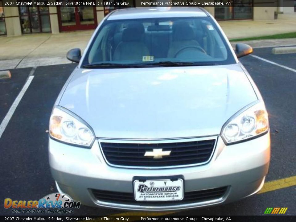 2007 Chevrolet Malibu LS Sedan Silverstone Metallic / Titanium Gray Photo #8