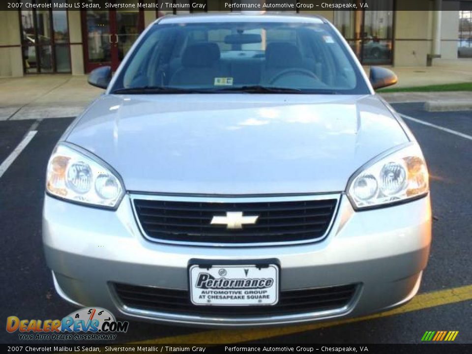 2007 Chevrolet Malibu LS Sedan Silverstone Metallic / Titanium Gray Photo #9
