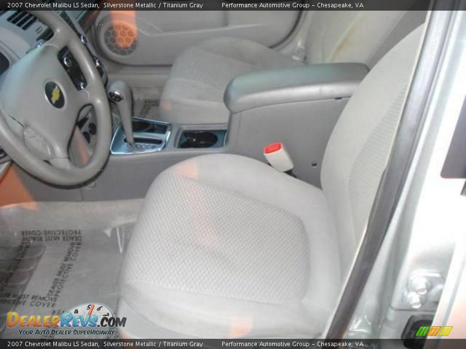 2007 Chevrolet Malibu LS Sedan Silverstone Metallic / Titanium Gray Photo #10