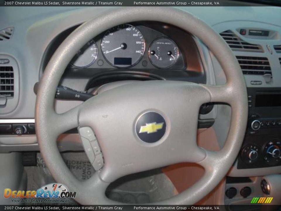 2007 Chevrolet Malibu LS Sedan Silverstone Metallic / Titanium Gray Photo #13