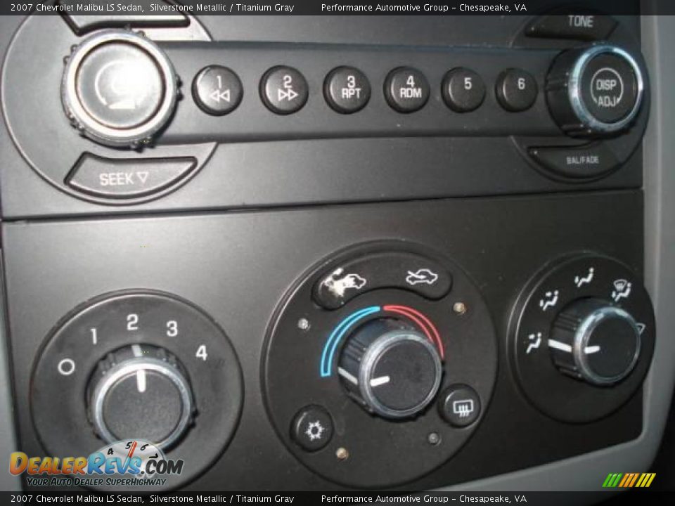 2007 Chevrolet Malibu LS Sedan Silverstone Metallic / Titanium Gray Photo #15
