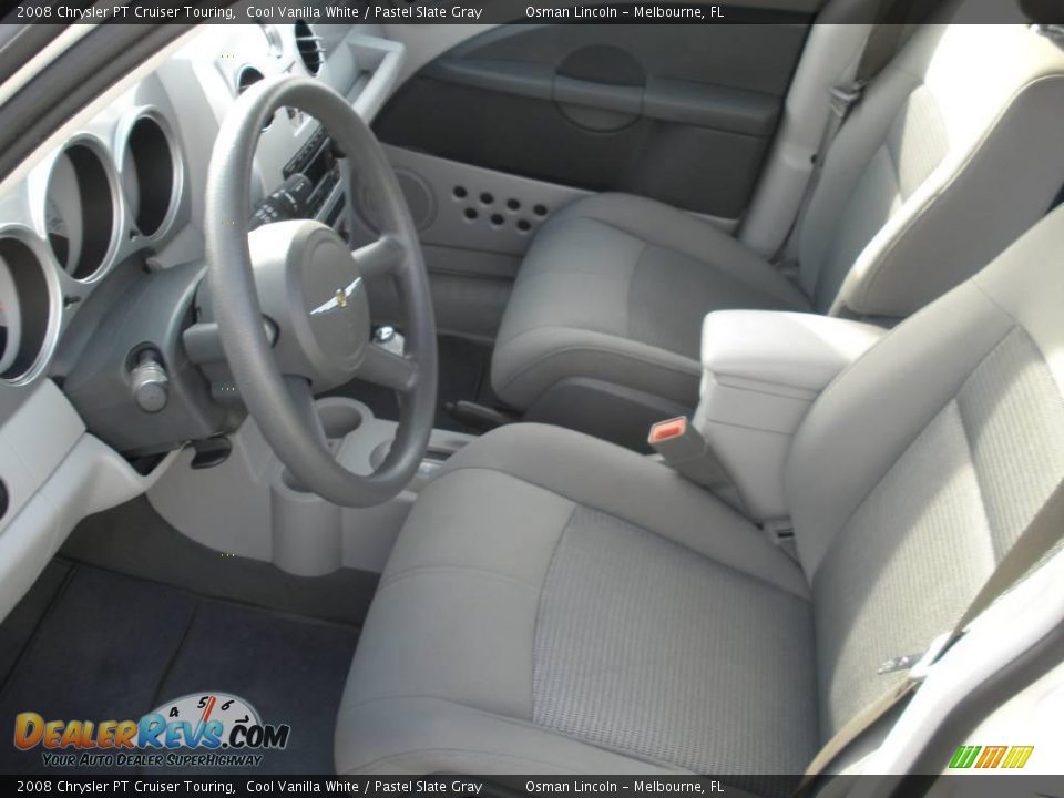 2008 Chrysler PT Cruiser Touring Cool Vanilla White / Pastel Slate Gray Photo #13